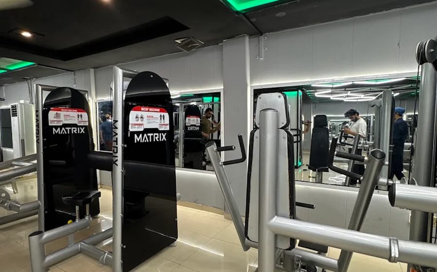 Matrix selectorised strength machines on the gym floor